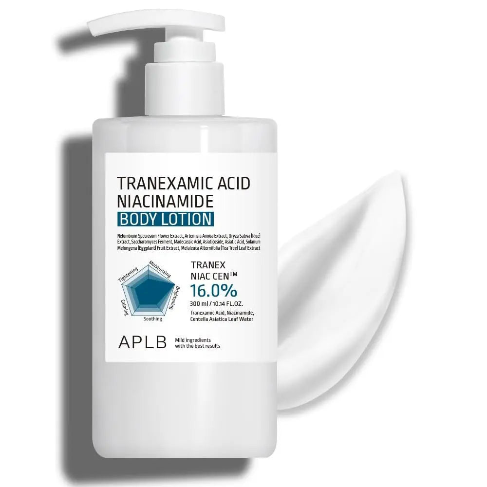 APLB Tranexamic Acid Niacinamide Body Lotion | TRANEX NIAC CEN™ 16.0% | Korean Skincare for Brightening & Hydration (10.14 fl oz) Avelisse