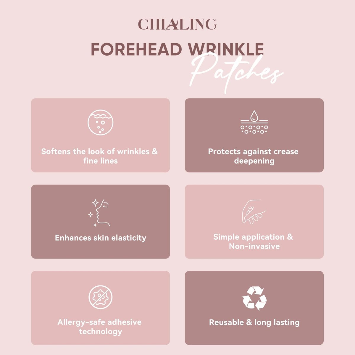Chialing Forehead Wrinkle Patches – Reusable Overnight Smoothing Silicone Tape with Lavender Oil, Reduce Fine Lines & Prevent Creases, Non-Invasive Facial Pads, Pack of 4 Avelisse