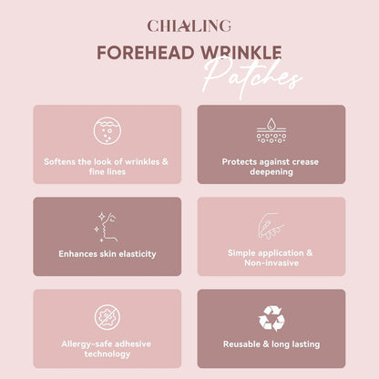 Chialing Forehead Wrinkle Patches – Reusable Overnight Smoothing Silicone Tape with Lavender Oil, Reduce Fine Lines & Prevent Creases, Non-Invasive Facial Pads, Pack of 4 Avelisse