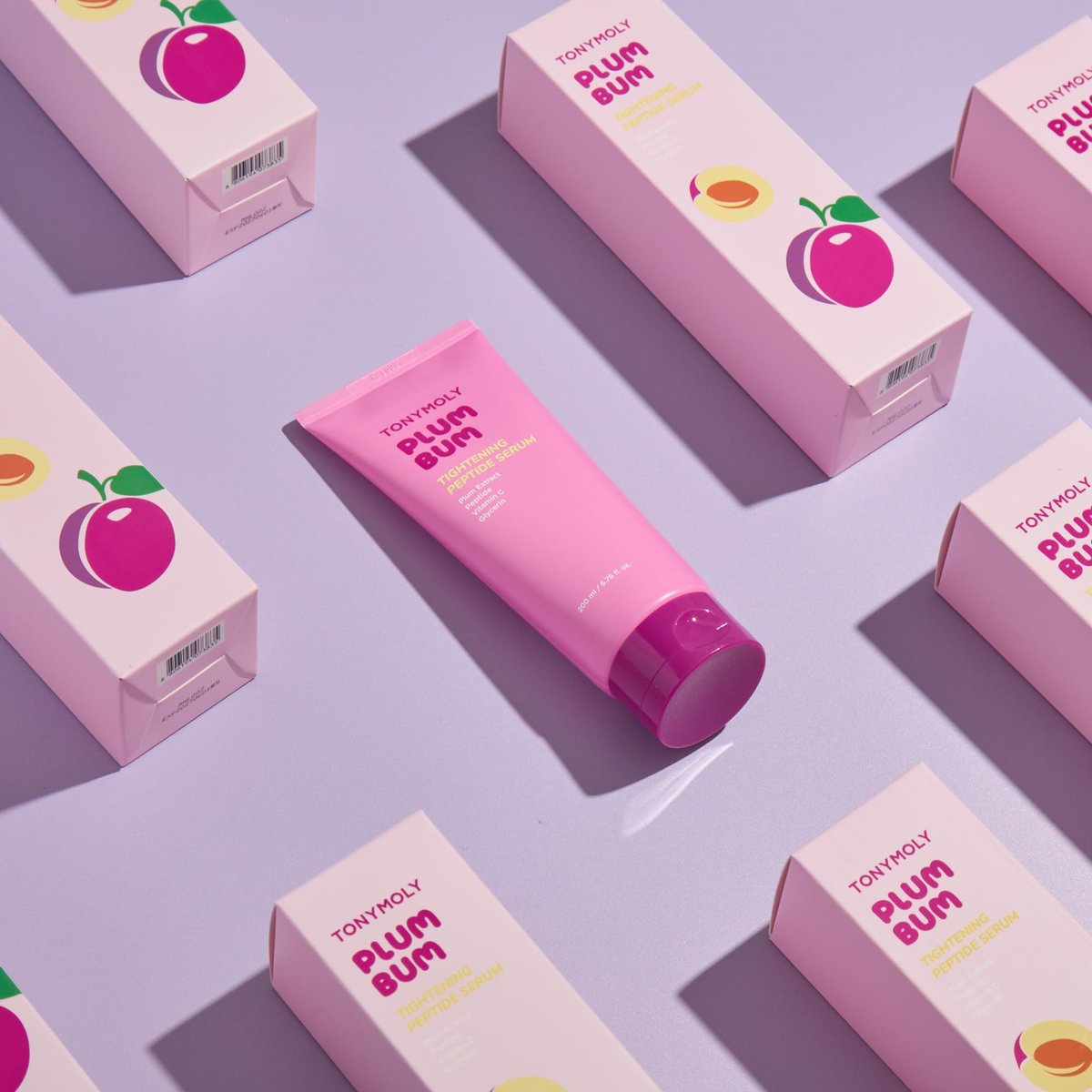 TONYMOLY Plum Bum Tightening Peptide Serum – Firming & Hydrating Body Serum with Plum Extract, Vitamin C & Glycerin, 6.76 fl oz - görsel 9