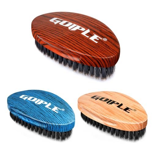 360 Curved Wave Brush for Men & Beard – Hard Palm Wave Hair Brush, Wave Styler for Wolfing, 360 Wolfin Pro Nylon Hard Bristle Brush for Barbers & Daily Use, Black Hair (Red) - görsel 18