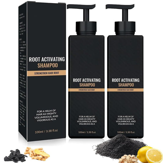 2 Pcs Root Activator Shampoo - Hair Growth Shampoo for Anti-Hair Loss, Natural Formula for Men and Women Avelisse