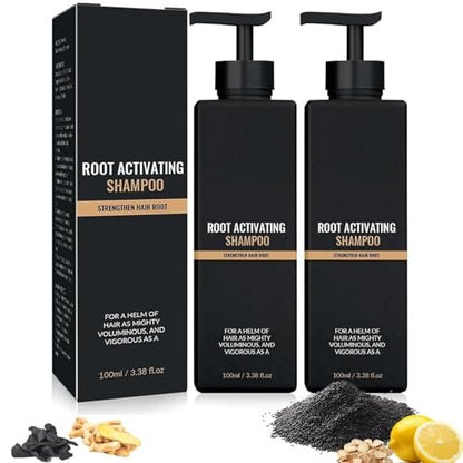 2 Pcs Root Activator Shampoo - Hair Growth Shampoo for Anti-Hair Loss, Natural Formula for Men and Women Avelisse