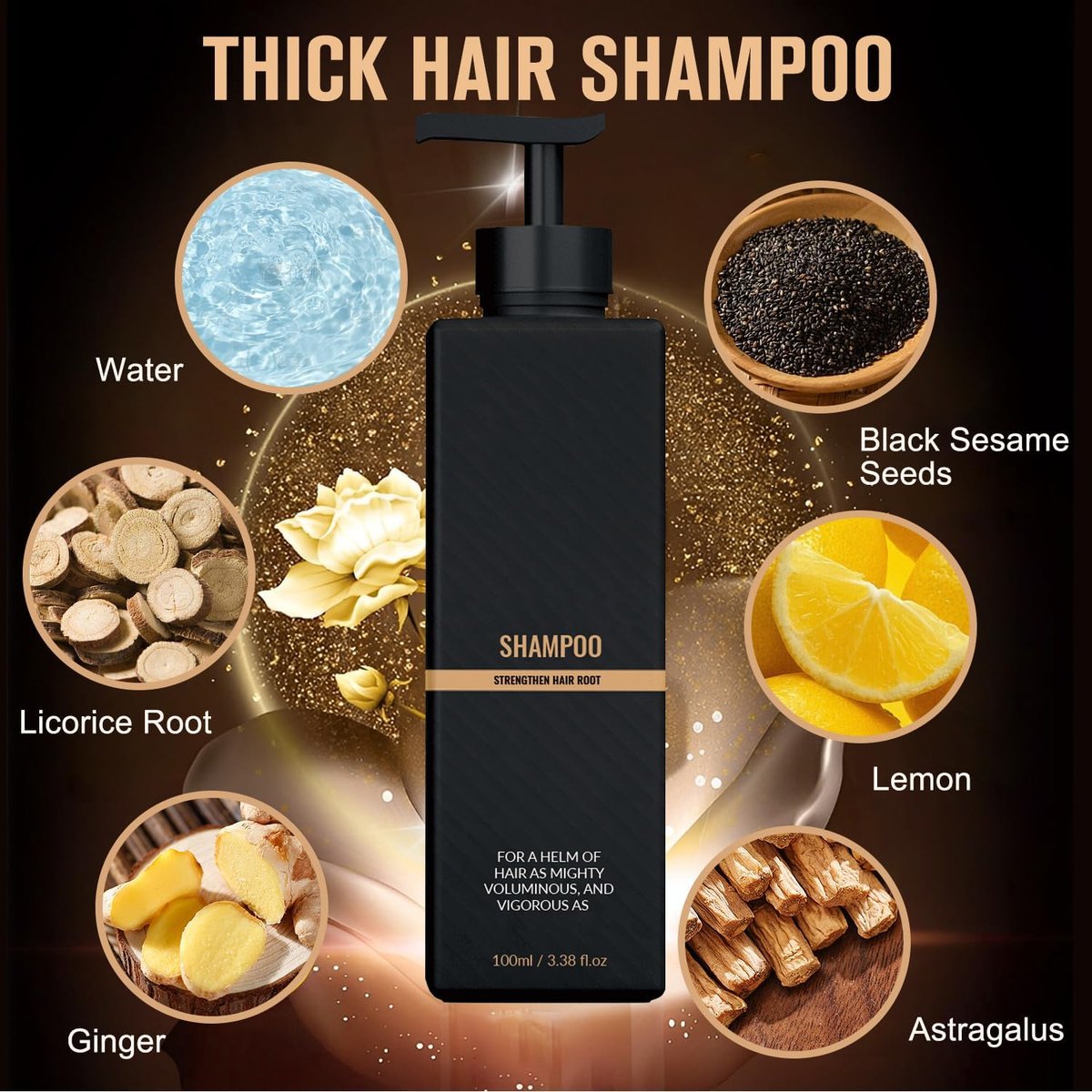 2 Pcs Root Activator Shampoo - Hair Growth Shampoo for Anti-Hair Loss, Natural Formula for Men and Women Avelisse