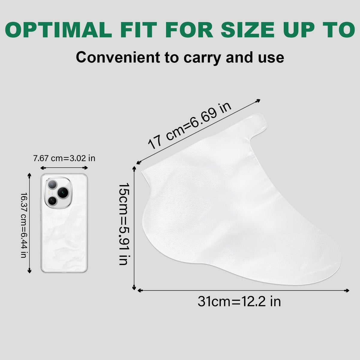 300PCS Disposable Foot Covers for Feet Moisturizer Socks - Extra Large Plastic Foot Covers for Pedicure, Moisturizing & Paraffin Wax Treatments, Spa Socks Designed for Foot Care - görsel 3