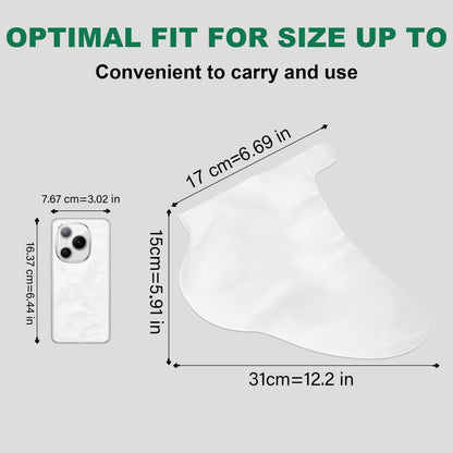300PCS Disposable Foot Covers for Feet Moisturizer Socks - Extra Large Plastic Foot Covers for Pedicure, Moisturizing & Paraffin Wax Treatments, Spa Socks Designed for Foot Care