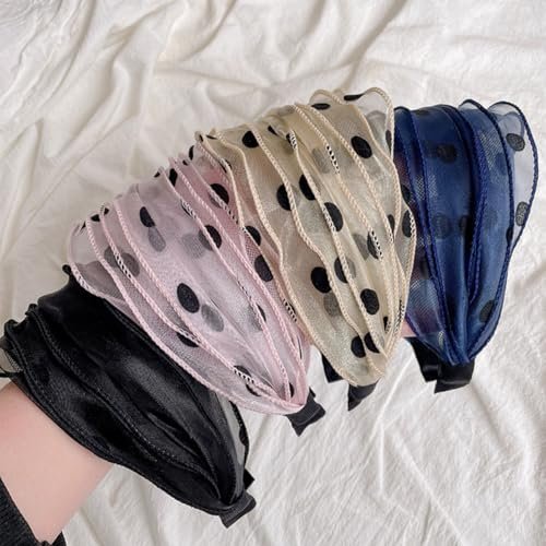 FZBNSRKO 4 Pack Wide Lace Headbands - Non-Slip Hollow Headbands for Women and Girls - görsel 12