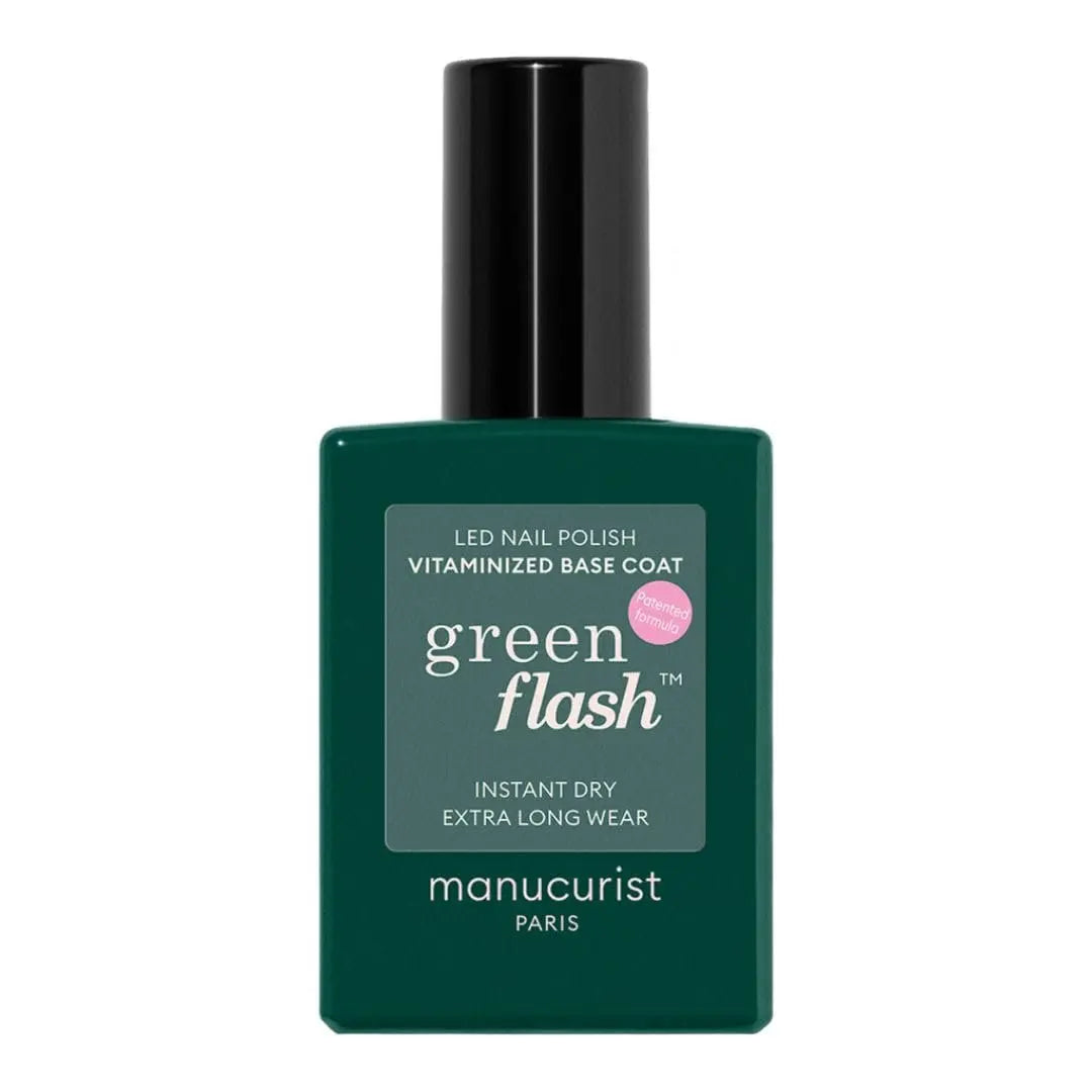 Manucurist Green Flash™ Vitamin-Enriched Base Coat – 12-Free, 84% Bio-Based, Lasts Up to 12 Days – 15 ml Avelisse