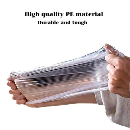 200 PCS Disposable Shower Caps - Large Thick Plastic Clear Hair Caps for Women, Men, Deep Conditioning, Travel, Hotel, Spa & Home