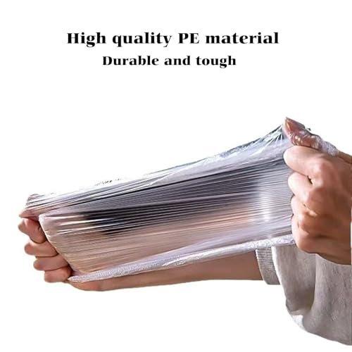 200 PCS Disposable Shower Caps - Large Thick Plastic Clear Hair Caps for Women, Men, Deep Conditioning, Travel, Hotel, Spa & Home - görsel 8