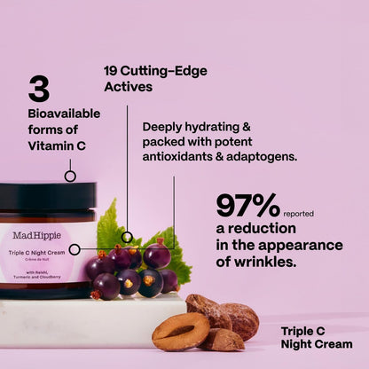 Mad Hippie Travel Essentials Set: Vitamin C Serum, Triple C Night Cream, Super A Serum + Jelly Cleanser in Recycled Bag, Cruelty-Free Skincare Avelisse