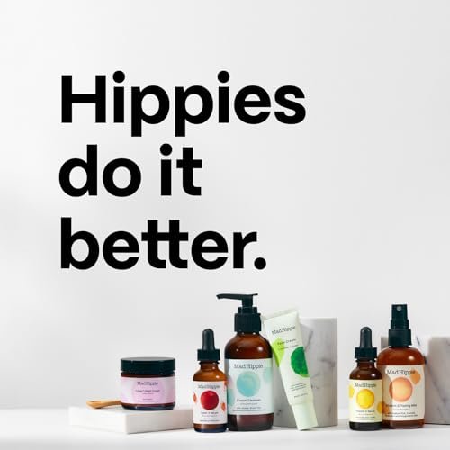 Mad Hippie Travel Essentials Set: Vitamin C Serum, Triple C Night Cream, Super A Serum + Jelly Cleanser in Recycled Bag, Cruelty-Free Skincare Avelisse