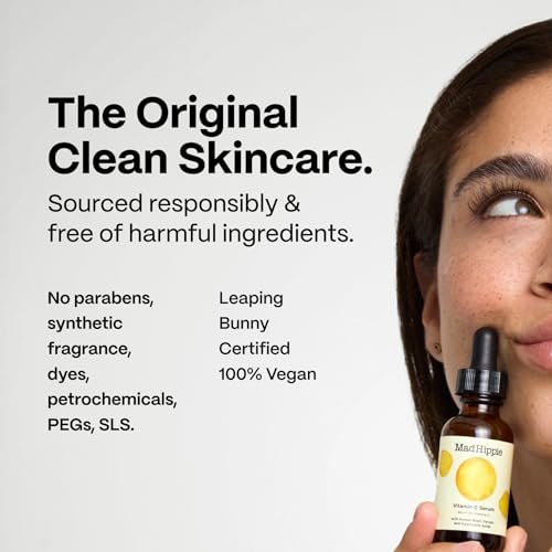 Mad Hippie Travel Essentials Set: Vitamin C Serum, Triple C Night Cream, Super A Serum + Jelly Cleanser in Recycled Bag, Cruelty-Free Skincare Avelisse