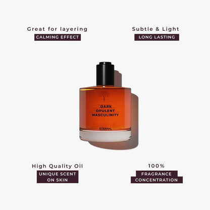Eternal Perfume Oils Dark Opulent Masculinity Eau de Parfum for Men & Women – Long Lasting, Alcohol Free, 1.69 Fl Oz + 1 Fl Oz (Pack of 2)