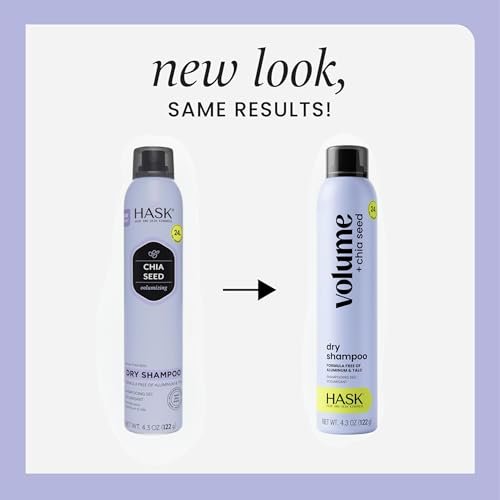 HASK Chia Seed Volumizing Dry Shampoo – Oil Absorption, Volume & Bounce, No Sulfates or Parabens, Cruelty-Free – 8.1 oz - görsel 4