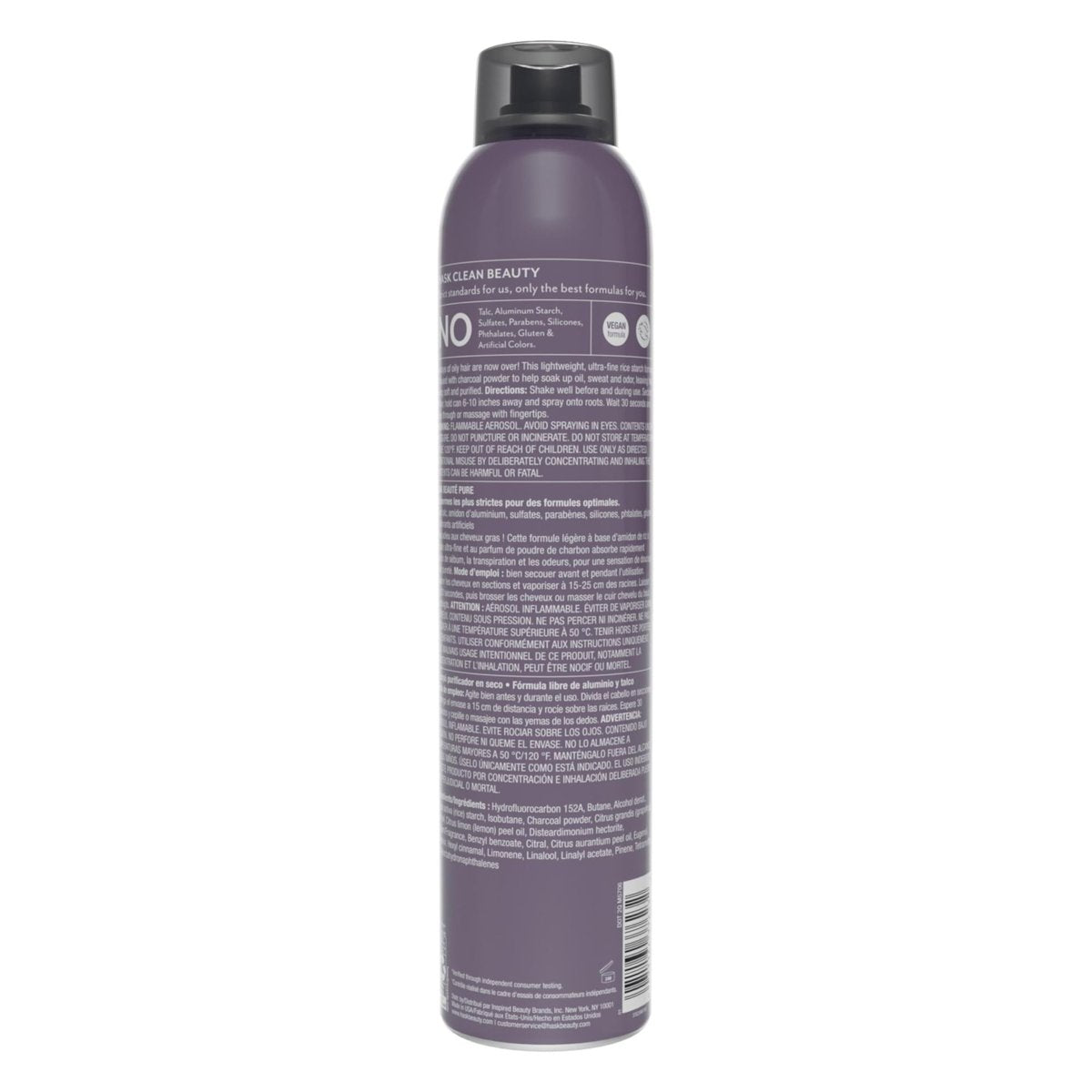 HASK Charcoal Purifying Dry Shampoo – Oil Absorption & Detox, No Sulfates or Parabens, Cruelty-Free, 8.1 oz - görsel 11