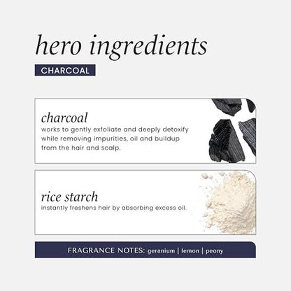 HASK Charcoal Purifying Dry Shampoo – Oil Absorption & Detox, No Sulfates or Parabens, Cruelty-Free, 8.1 oz