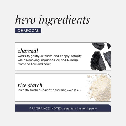 HASK Charcoal Purifying Dry Shampoo – Oil Absorption & Detox, No Sulfates or Parabens, Cruelty-Free, 8.1 oz