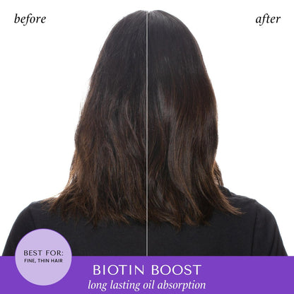 HASK Biotin Boost Thickening Dry Shampoo – Absorbs Oil, Adds Volume & Lift, Strengthens Strands, No Sulfates or Parabens, Cruelty-Free – 8.1 oz