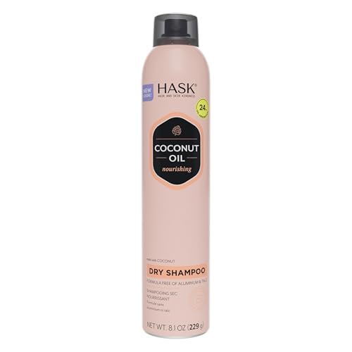 HASK Coconut Oil Nourishing Dry Shampoo – Oil Absorption, Volume & Texture, Sulfate & Paraben Free, Cruelty-Free – 8.1 oz - görsel 2