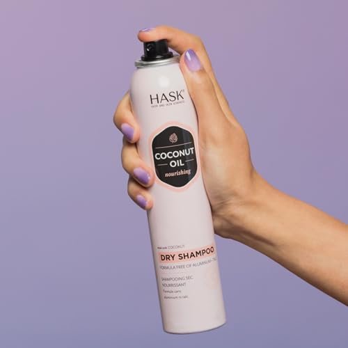 HASK Coconut Oil Nourishing Dry Shampoo – Oil Absorption, Volume & Texture, Sulfate & Paraben Free, Cruelty-Free – 8.1 oz - görsel 14