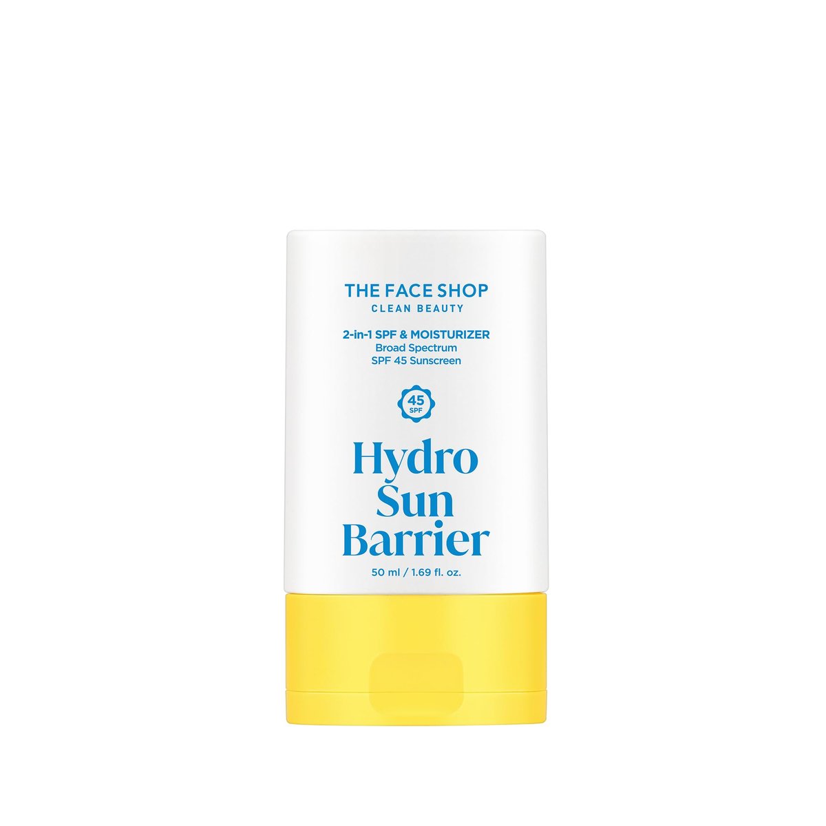 THE FACE SHOP Hydro Sun Barrier SPF 45 Daily Facial Sunscreen & Moisturizer for Oily Skin, No White Cast, 1.69 Fl Oz Avelisse