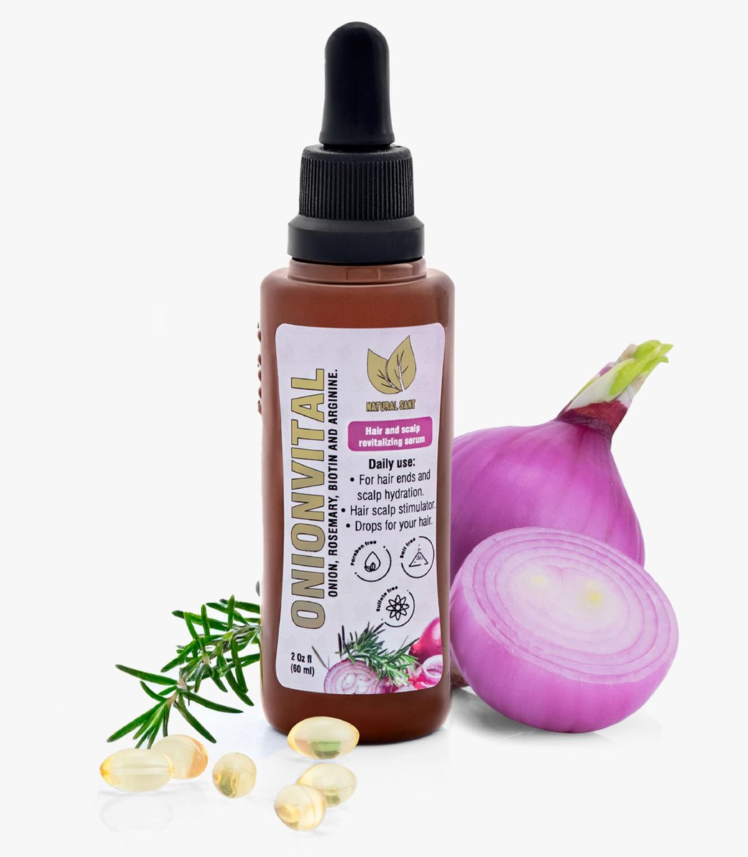Natural Sant Onionvital Hair Serum – Onion, Rosemary, Biotin & Arginine Hydrating Scalp & Hair Serum, 60ml - görsel 2