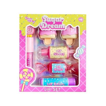 M&U MAKE YOU UP MU 6pc Candy Sweet Lip Gloss Set for Kids - Fun, Non-Toxic Lip Balms & Glosses, Girls Birthday Gift, Party Favors