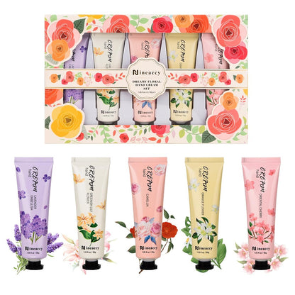 RMancipate Vegan Friendly Hand Cream Set – 5 x 30ml Tubes for Dry, Cracked Hands – Daily Moisturising Lotion Gift Set for Women