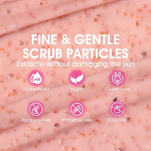 Bikini Area Exfoliator with 10% AHA+BHA & Turmeric - Ingrown Hair & Razor Bump Treatment for Bikini Underarm Area, Moisturizing Body Scrub with Walnut Shell Powder - görsel 12