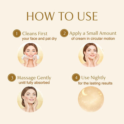 Retinol Night Cream for Face | Anti Aging & Wrinkle Cream with Hyaluronic Acid, Collagen & Vitamin C | Night Moisturizer for Deep Wrinkles, Dry & Aging Skin | 1.7 oz