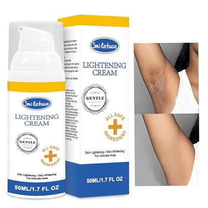 Intimate Areas Skin Lightening Cream for Private Parts, Underarm, Bikini Area, Inner Thighs, Knees, Elbows – Gentle Bleaching & Whitening Cream for Body Avelisse