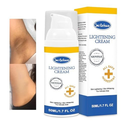 Intimate Areas Skin Lightening Cream for Private Parts, Underarm, Bikini Area, Inner Thighs, Knees, Elbows – Gentle Bleaching & Whitening Cream for Body Avelisse