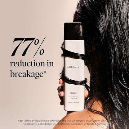 LolaVie Restorative Shampoo & Conditioner Set - 8.5 oz Each - Repairs Damage, Reduces Frizz, Color Safe for All Hair Types Avelisse