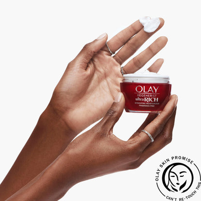 Olay Regenerist Ultra Rich Face Moisturizer, Fragrance-Free, 1.7 oz - Hydrating Daily Moisturizer for Dry Skin Avelisse