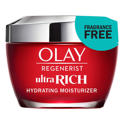 Olay Regenerist Ultra Rich Face Moisturizer, Fragrance-Free, 1.7 oz - Hydrating Daily Moisturizer for Dry Skin Avelisse