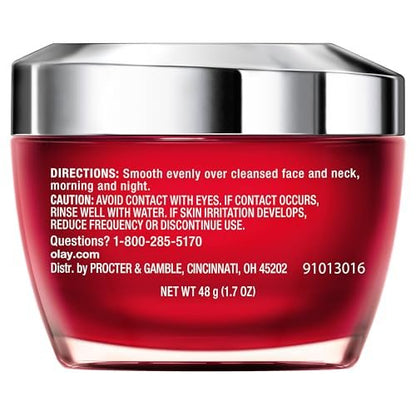 Olay Regenerist Ultra Rich Face Moisturizer, Fragrance-Free, 1.7 oz - Hydrating Daily Moisturizer for Dry Skin Avelisse