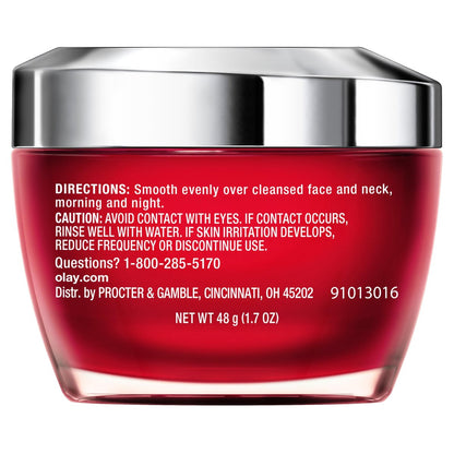 Olay Regenerist Ultra Rich Face Moisturizer, Fragrance-Free, 1.7 oz - Hydrating Daily Moisturizer for Dry Skin Avelisse