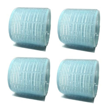 X-Large Self-Stick Hair Grip Curlers Rollers – 4 Pack (Purple)