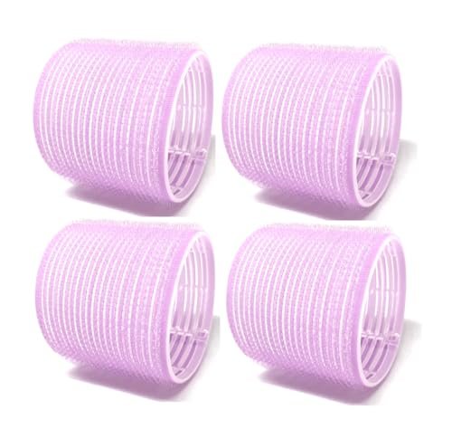 X-Large Self-Stick Hair Grip Curlers Rollers – 4 Pack (Purple) - görsel 2