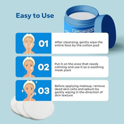 SilkyShark Glycolic Acid 20% Resurfacing Pads (60 Count) - Ultra Pure Glycolic Acid + Salicylic Acid Exfoliating Peel Pads for Face & Body with Vitamins B, C & E
