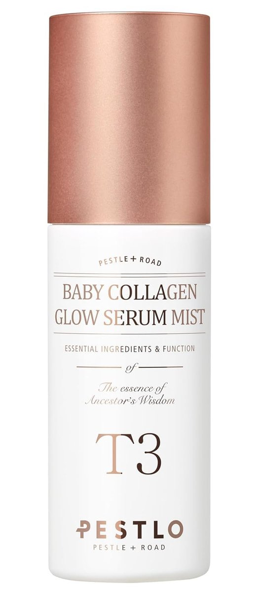 PESTLO T3 Baby Collagen Glow Serum Mist Spray for Korean Glass Skin - 75.4% Reallagen/T3 Vegan Collagen, PDRN, Phyto-Amino Acid Complex, Voluform for Elasticity, Radiance & Firmness, 1.69 Fl Oz (50ml) - görsel 1