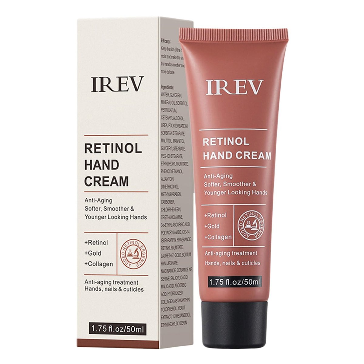Retinol Hand Cream Firming Anti-Aging Hand Lotion with Collagen, Retinol Moisturizer for Aging & Dry Cracked Hands, Care & Protects Skin, Nails & Cuticles - görsel 1