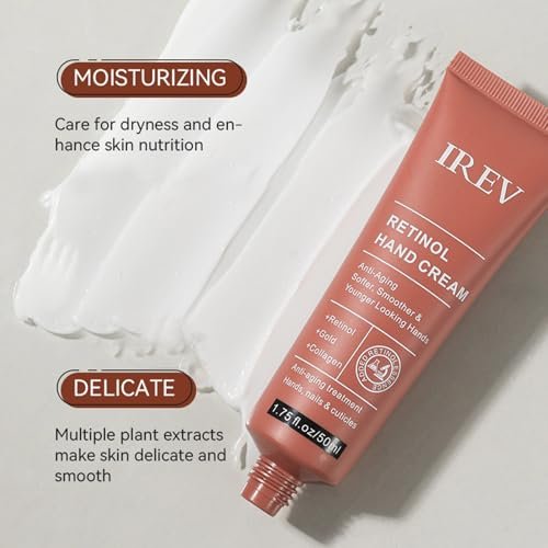 Retinol Hand Cream Firming Anti-Aging Hand Lotion with Collagen, Retinol Moisturizer for Aging & Dry Cracked Hands, Care & Protects Skin, Nails & Cuticles - görsel 6