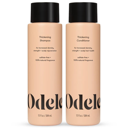 Odele Hair Thickening Shampoo and Conditioner Set – Increase Density & Strength for Straight or Wavy Hair – 13 Fl Oz Each (Pack of 2) Avelisse
