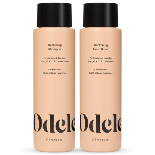 Odele Hair Thickening Shampoo and Conditioner Set – Increase Density & Strength for Straight or Wavy Hair – 13 Fl Oz Each (Pack of 2) Avelisse