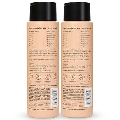 Odele Hair Thickening Shampoo and Conditioner Set – Increase Density & Strength for Straight or Wavy Hair – 13 Fl Oz Each (Pack of 2) Avelisse