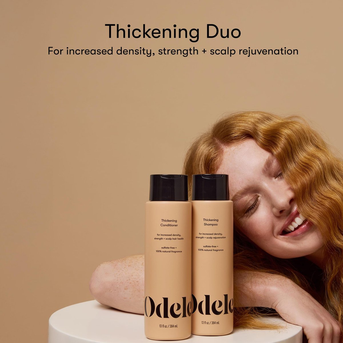 Odele Hair Thickening Shampoo and Conditioner Set – Increase Density & Strength for Straight or Wavy Hair – 13 Fl Oz Each (Pack of 2) Avelisse