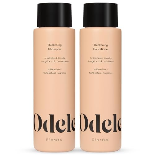 Odele Hair Thickening Shampoo and Conditioner Set – Increase Density & Strength for Straight or Wavy Hair – 13 Fl Oz Each (Pack of 2) Avelisse