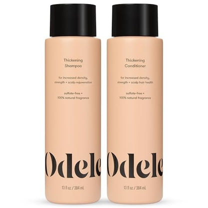 Odele Hair Thickening Shampoo and Conditioner Set – Increase Density & Strength for Straight or Wavy Hair – 13 Fl Oz Each (Pack of 2) Avelisse